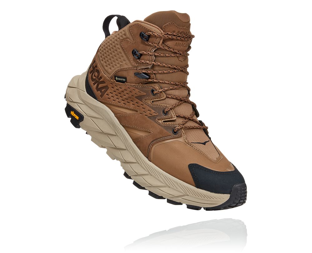 Hoka One One Anacapa Mid GORE-TEX Ortopediska Skor Herr Bruna/Svarta - SE-3570196